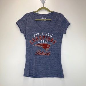 Patriots Superbowl Champs V-Neck T-Shirt